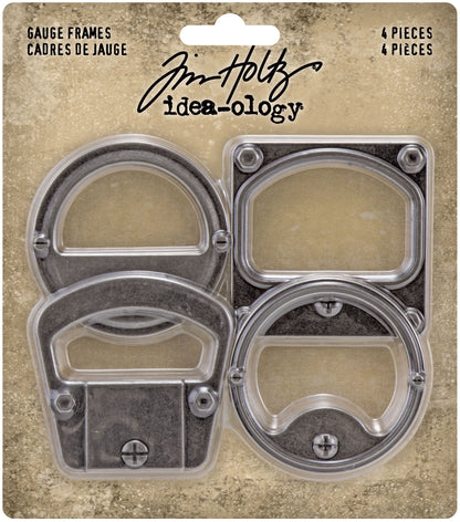 Tim Holtz Idea-Ology Metal Gauge Frames 2"X2"-4/Pkg