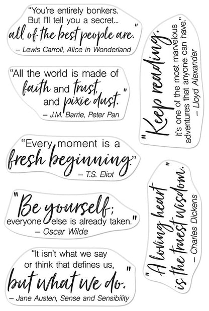 Hero Arts Clear Stamps 4"X6"-Literary Quotes