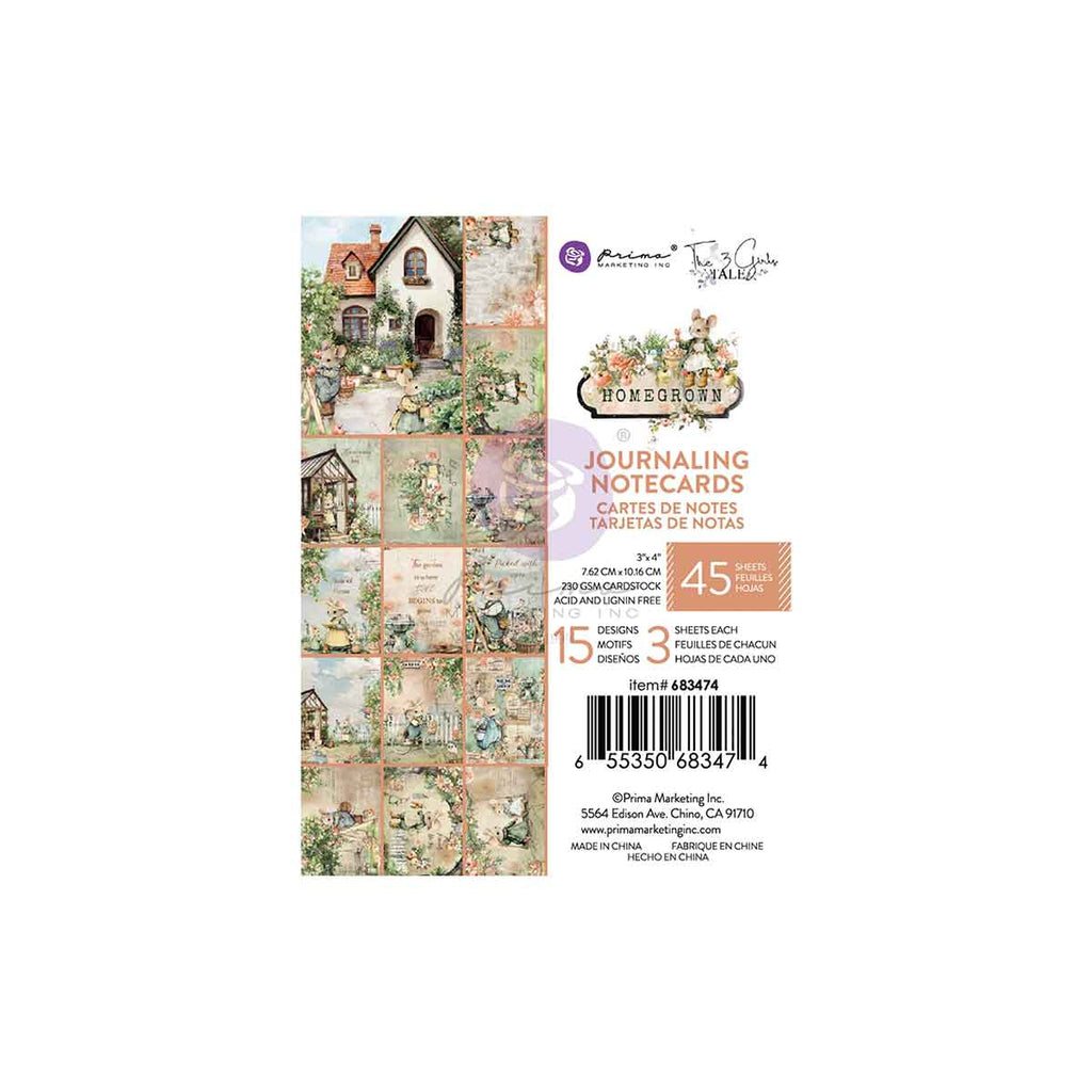 Homegrown - 3X4 Journaling Cards