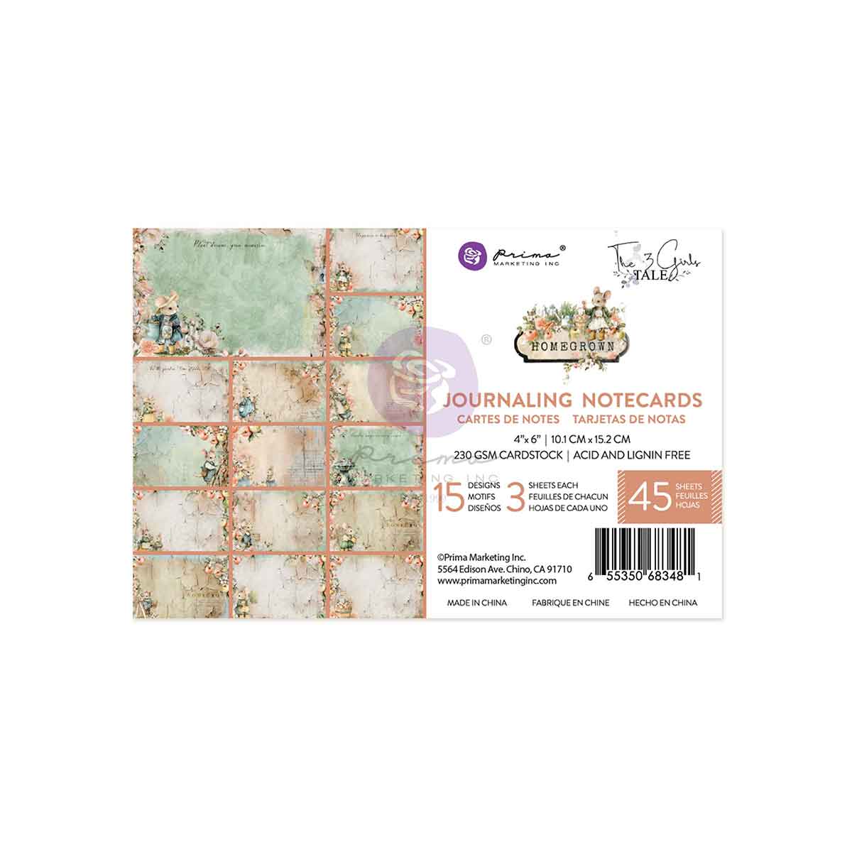 Homegrown - 4X6 Journaling Cards