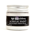 Art Alchemy - Acrylic Paint - Metallique White Pearl