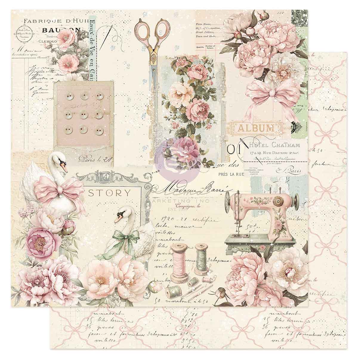 Buttons & Keepsakes - 12x12 Paper Pad
