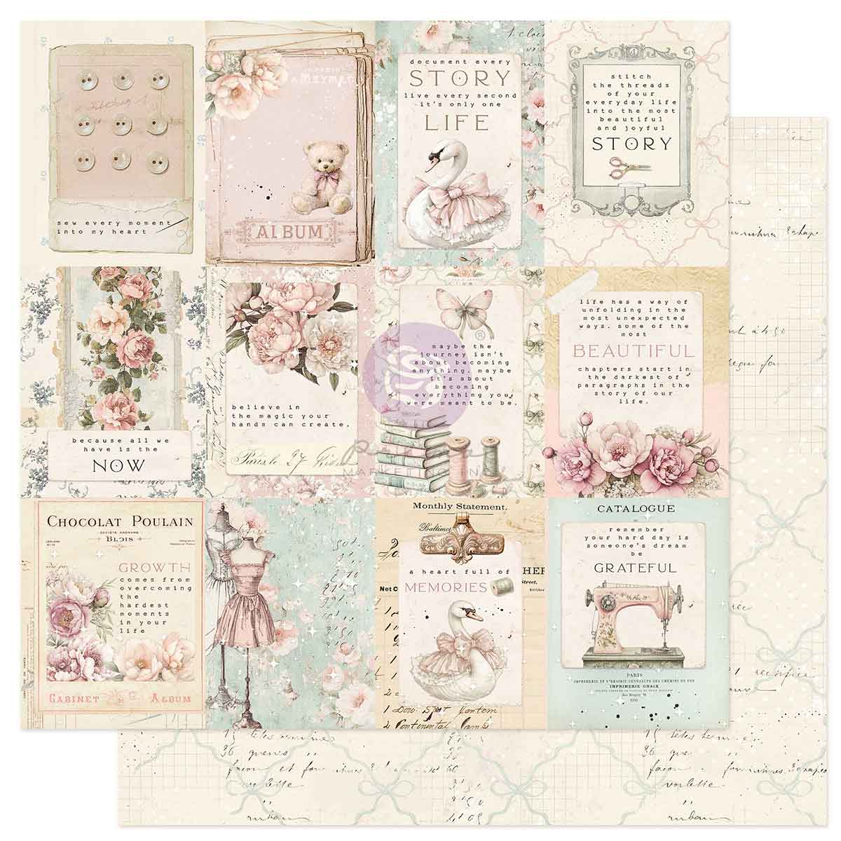 Buttons & Keepsakes - 12x12 Paper Pad