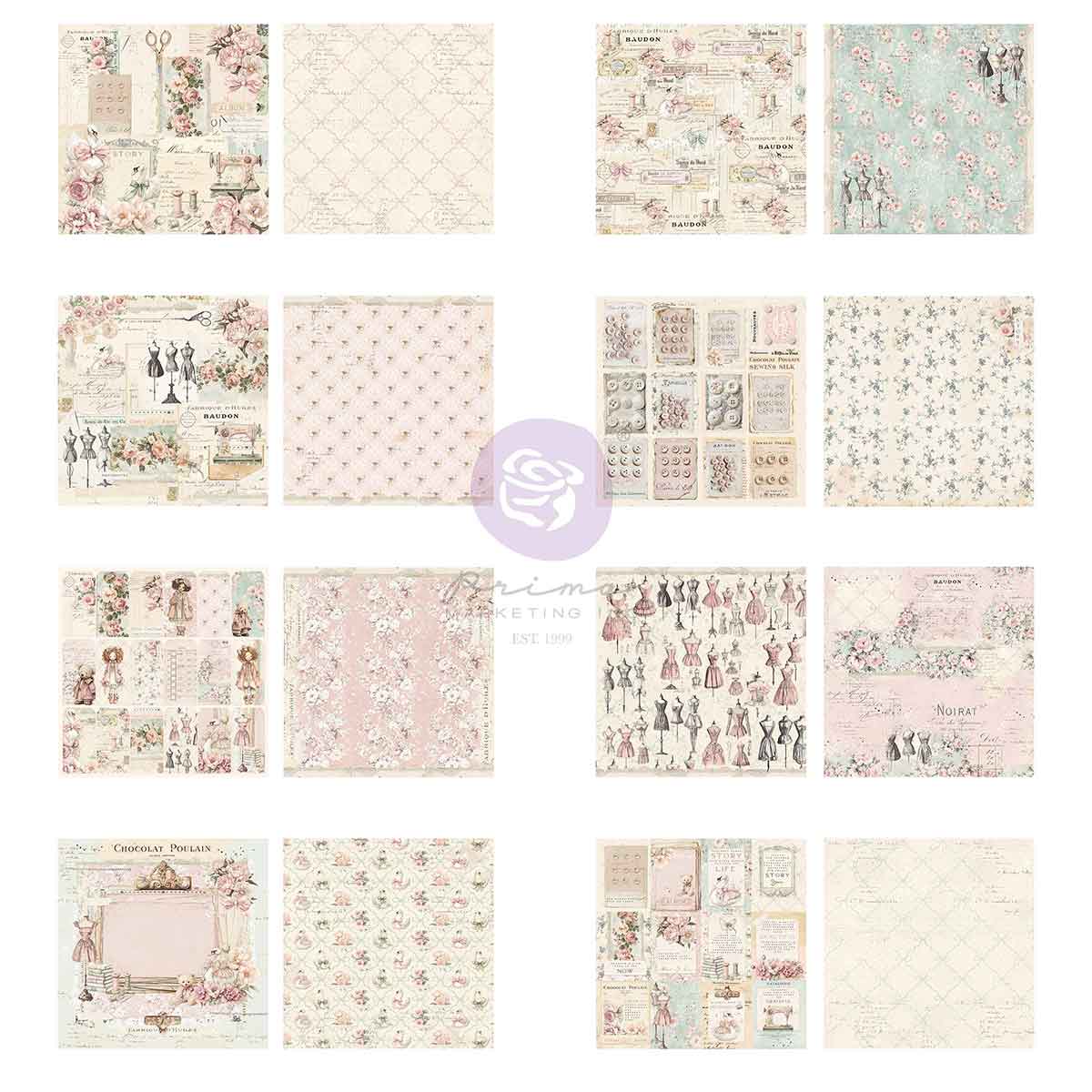 Buttons & Keepsakes - 12x12 Paper Pad