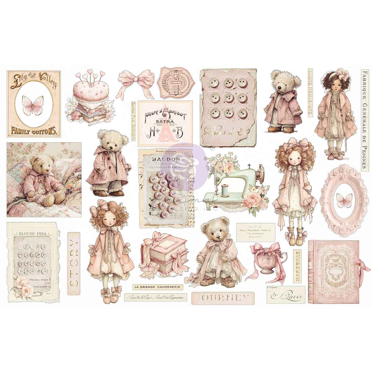 Buttons & Keepsakes - Ephemera - Quilted Memories