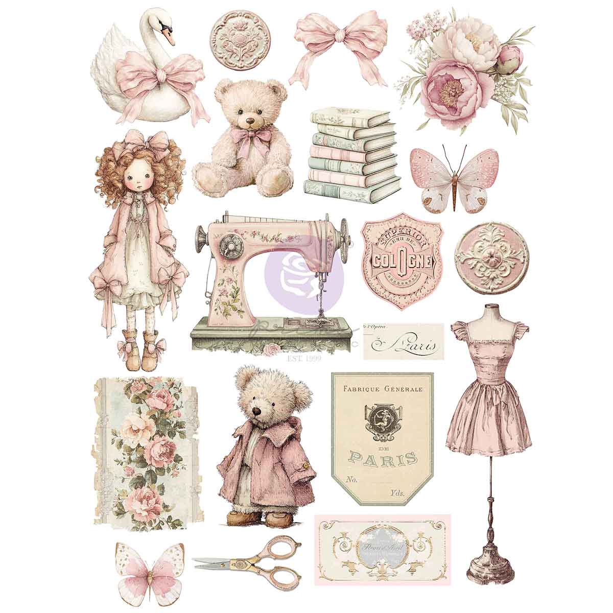 Buttons & Keepsakes - A4 Transfer