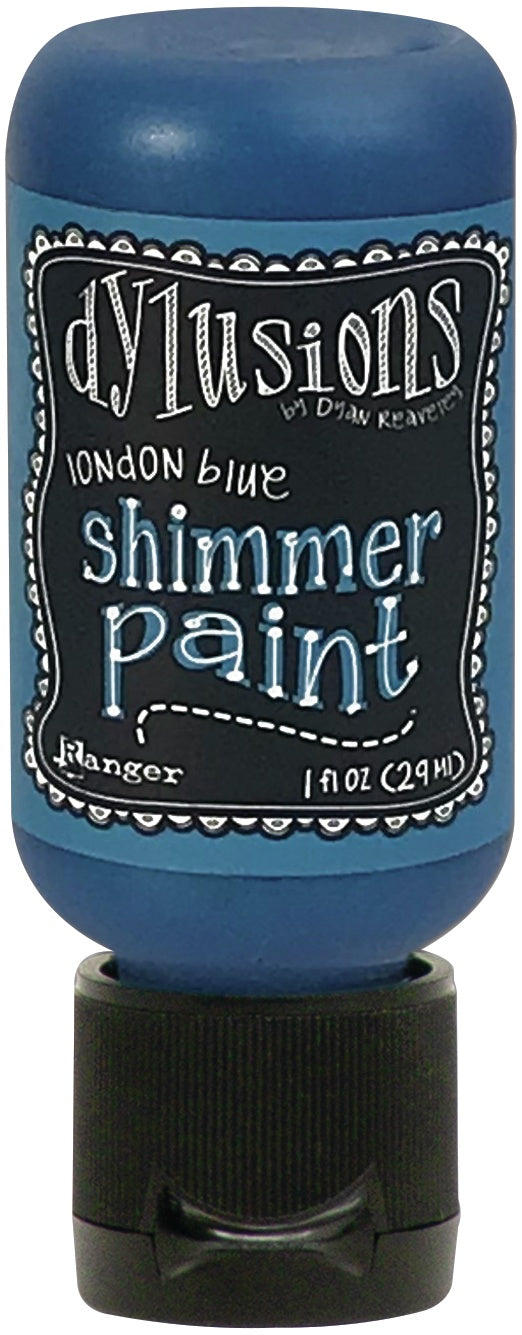 Dylusions Shimmer Paint 1oz-London Blue