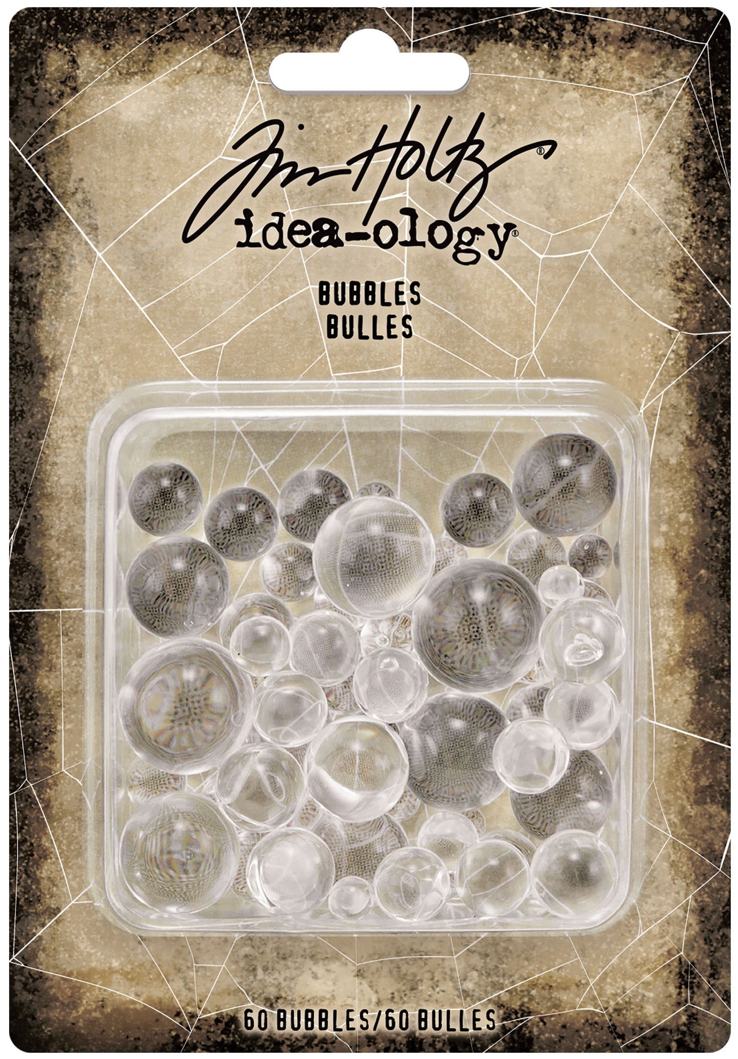 Tim Holtz Idea-Ology Bubbles-60 Pieces