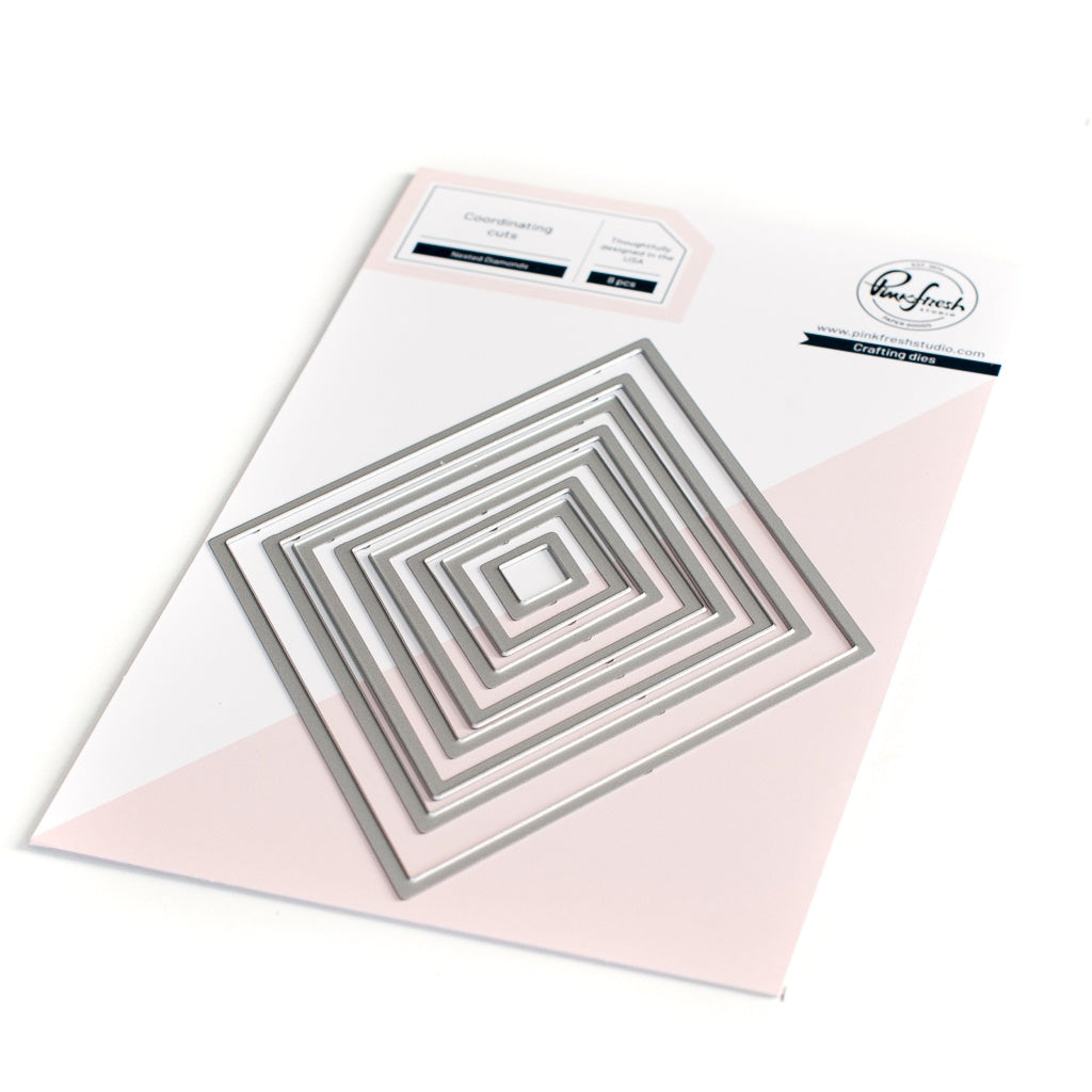 Pinkfresh Studio Essentials Die Set-Nested Diamonds