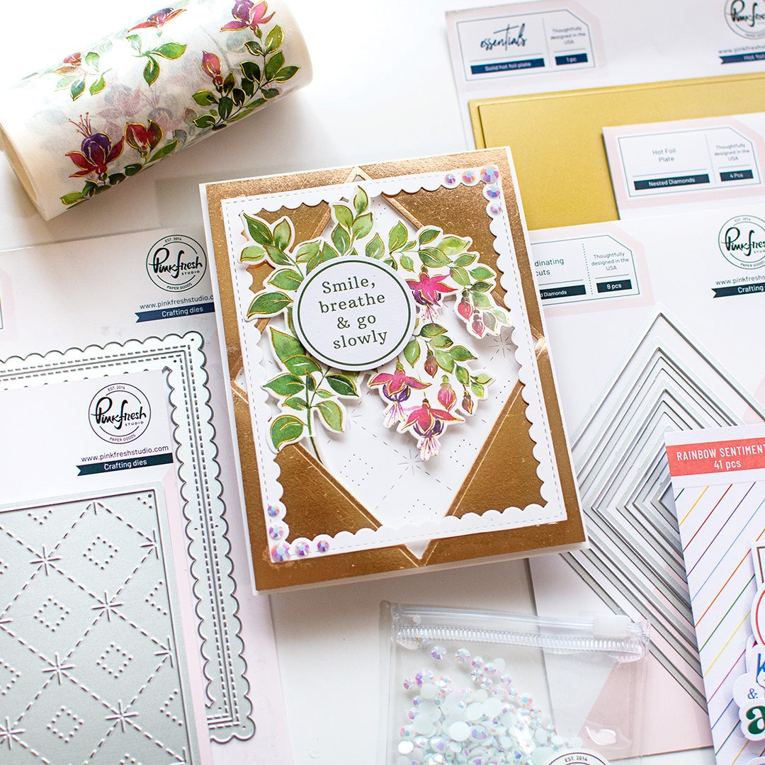 Pinkfresh Studio Essentials Die Set-Nested Diamonds