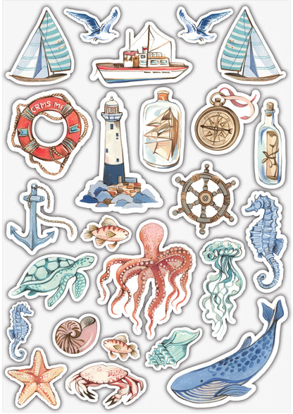 Craft Consortium Ocean Tale Puffy Sticker