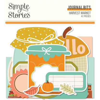 Simple Stories Harvest Market Bits & Pieces Die-Cuts -Journal