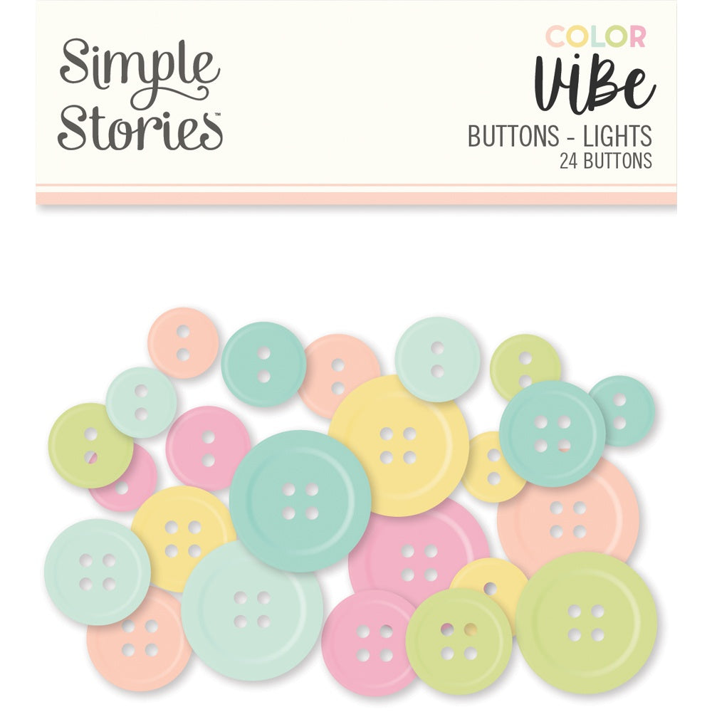 Simple Stories Color Vibe Buttons -Lights