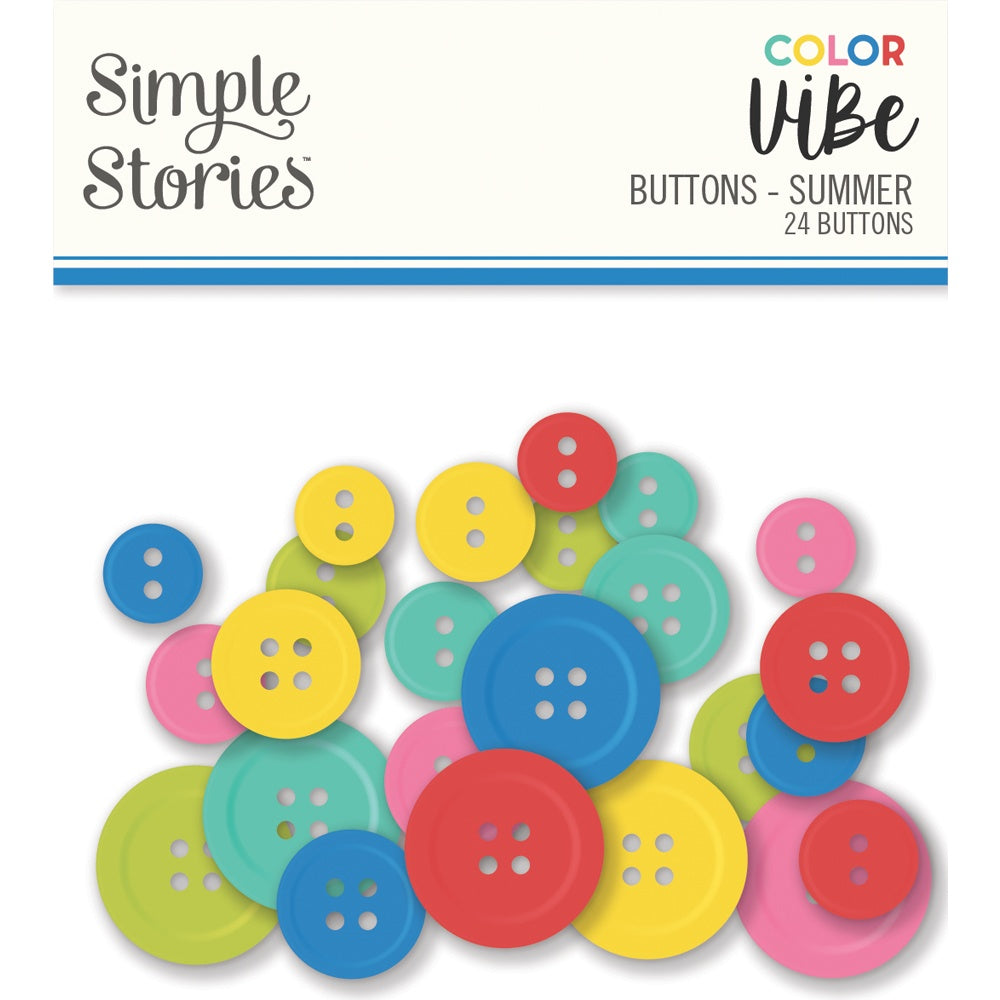 Simple Stories Color Vibe Buttons -Summer