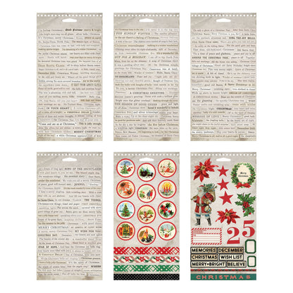 Tim Holtz Idea-Ology Sticker Book -Christmas