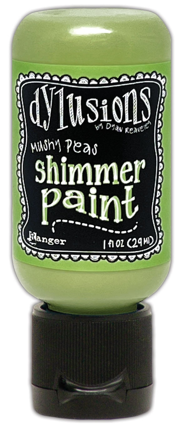 Dylusions Shimmer Paint 1oz-Mushy Peas