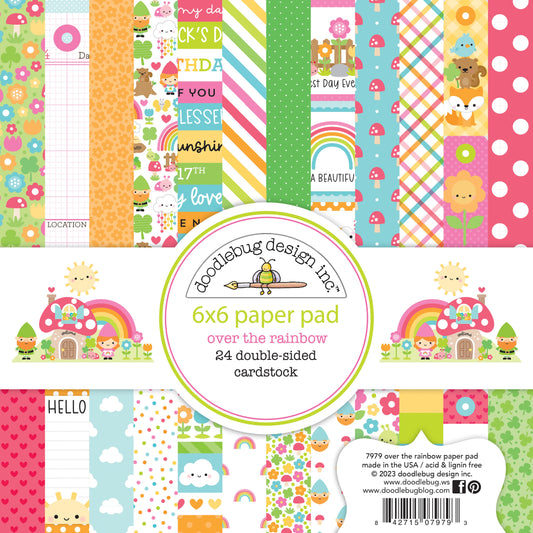 Doodlebug Over The Rainbow Double-Sided Paper Pad 6x6