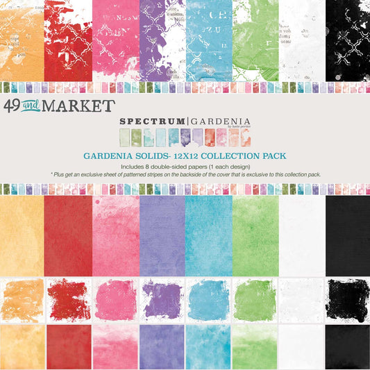 49 & Market Spectrum Gardenia Solids Collection Pack 12"X12"-