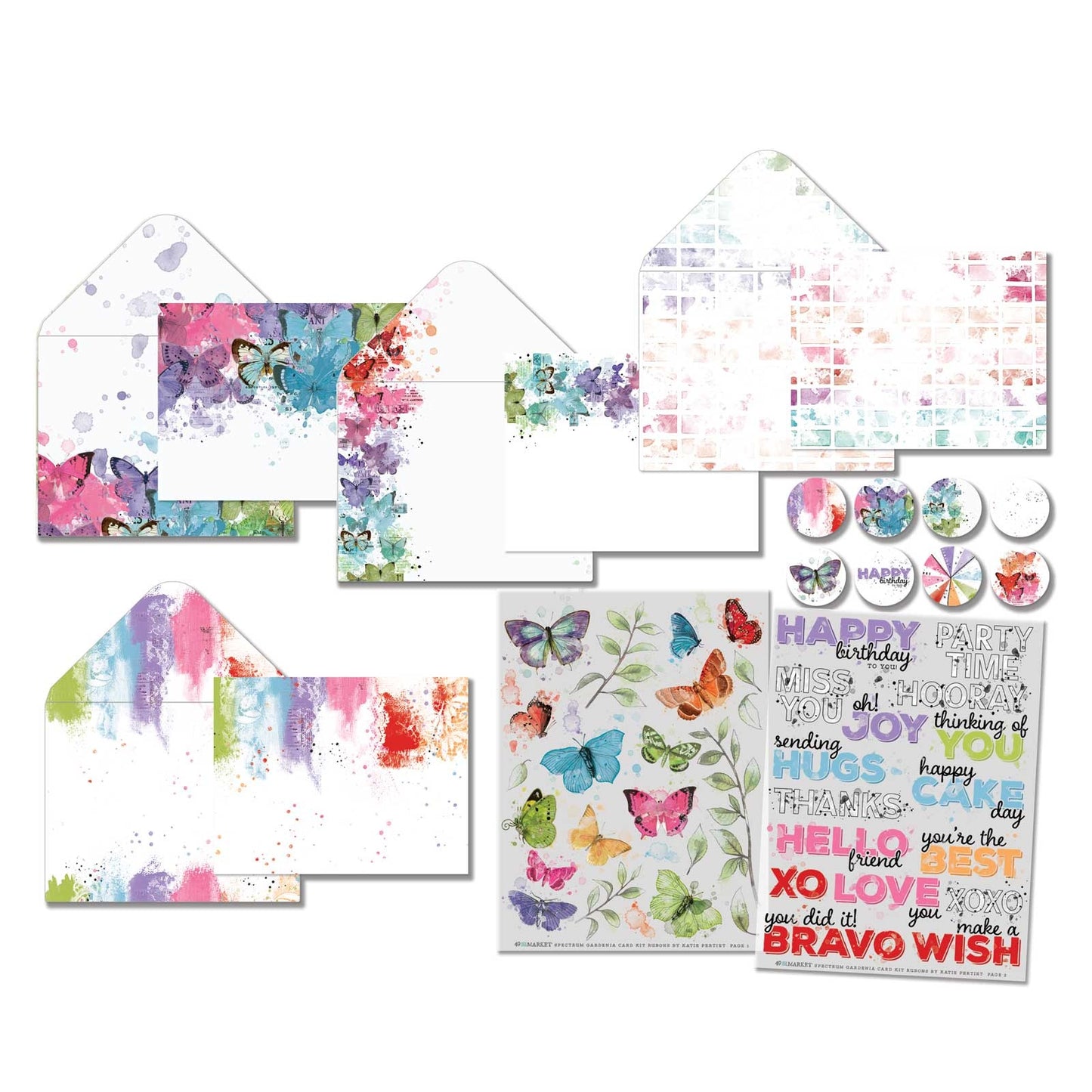 49 & Market Spectrum Gardenia Card Kit