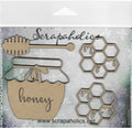 Laser Cut Chipboard Thick-Honey Jar Set