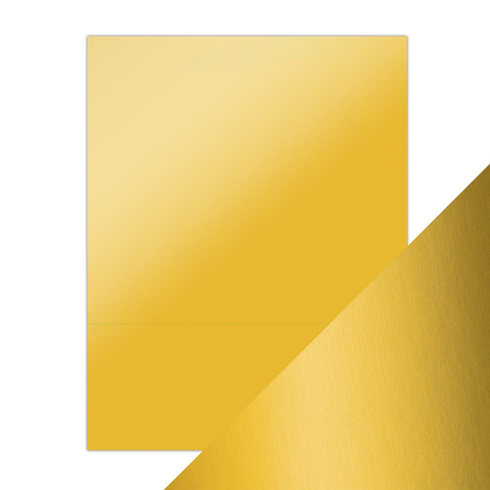 Satin Mirror Cardstock 8.5"x11" -Gold Pearl