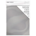 Satin Mirror Cardstock 8.5"x11"-Frosted Silver