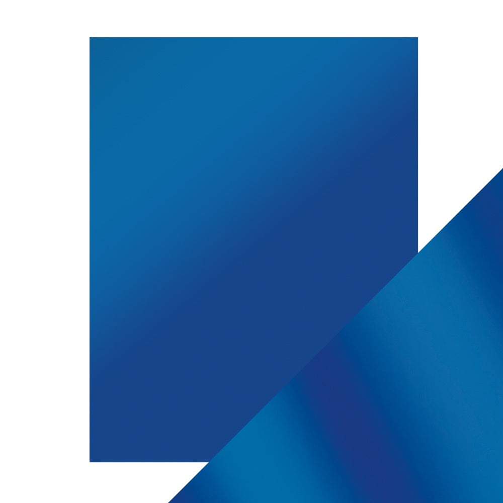 Craft Perfect Satin Mirror Cardstock 8.5"x11"-Satin -Cobalt Velour