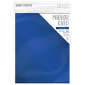 Satin Mirror Cardstock 8.5"x11" -Cobalt Velour