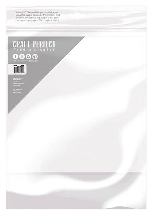 Craft Perfect Satin Mirror Cardstock 8.5"x11"-Satin -Black Velvet