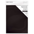 Satin Mirror Cardstock 8.5"x11" -Black Velvet