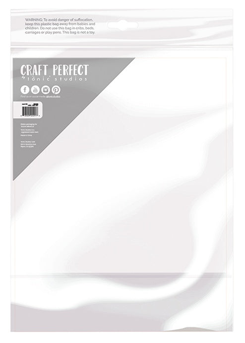 Craft Perfect Satin Mirror Cardstock 8.5"x11"-Satin -Black Velvet