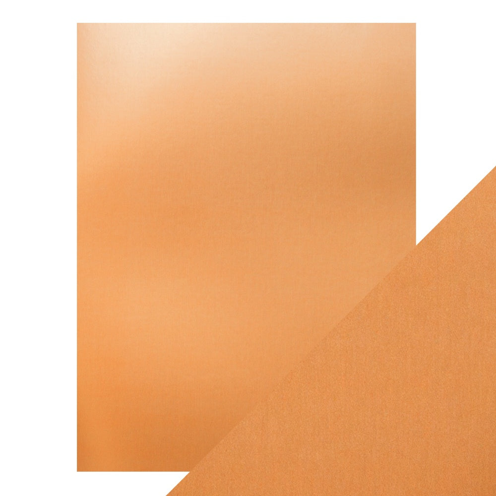 Craft Perfect Satin Mirror Cardstock 8.5"x11"-Satin -Copper Mine