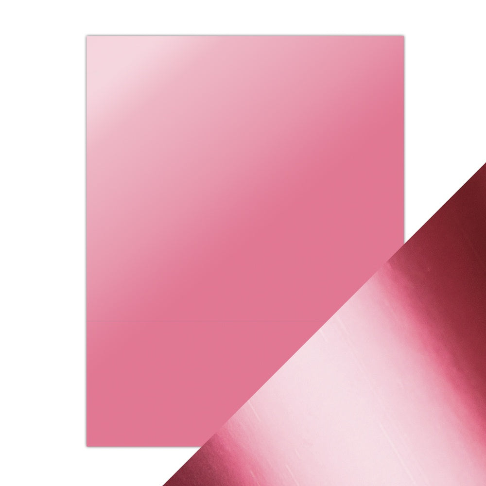 Satin Mirror Cardstock 8.5"x11" -Pink Chiffon
