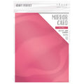 Satin Mirror Cardstock 8.5"x11" -Pink Chiffon