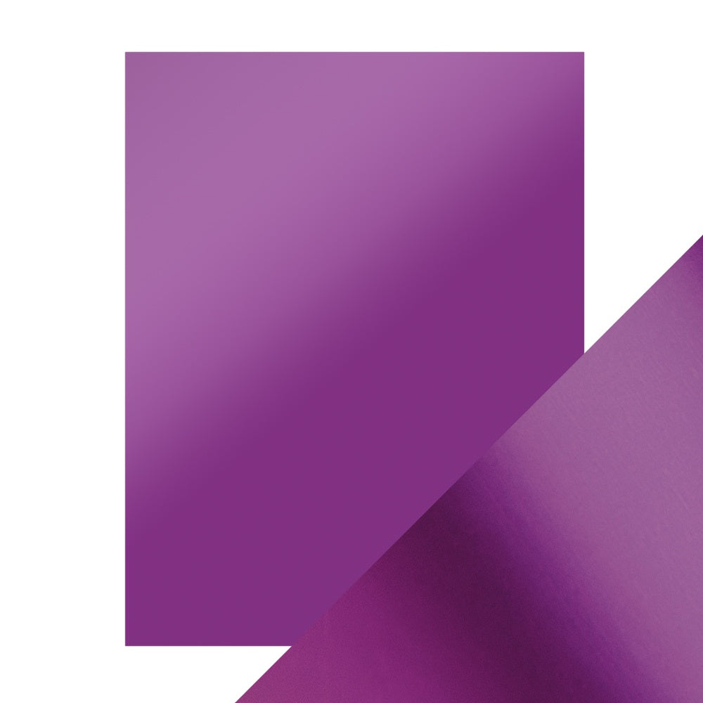 Craft Perfect Satin Mirror Cardstock 8.5"x11"-Satin -Purple Mist