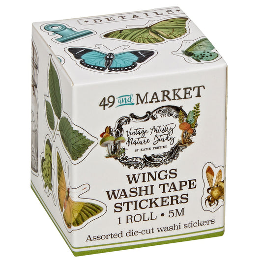 49 & Market Nature Study Washi Sticker Roll-Nature Study Wings