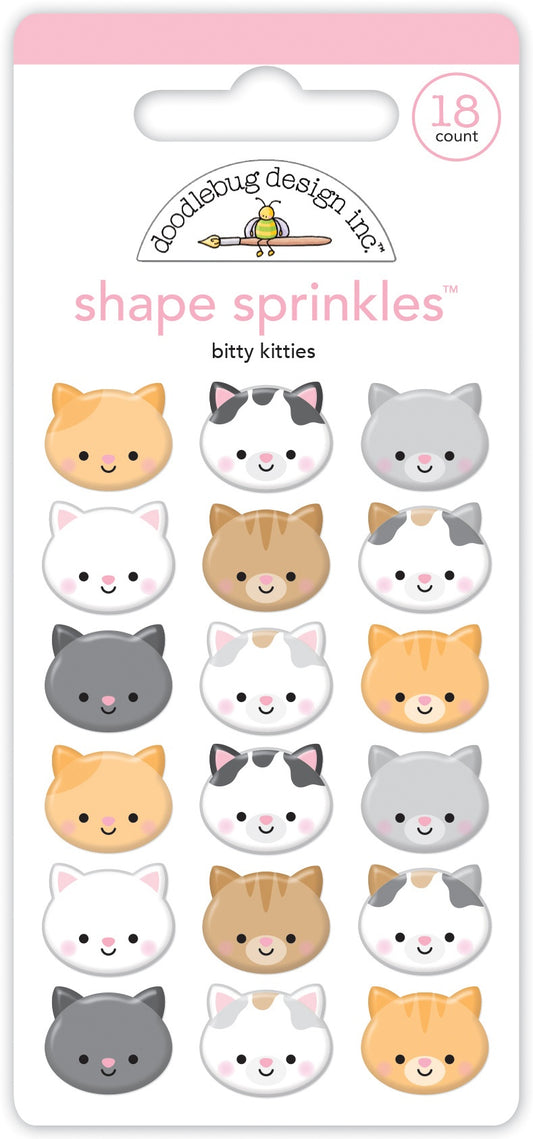 Doodlebug Pretty Kitty Sprinkles -Bitty Kitties