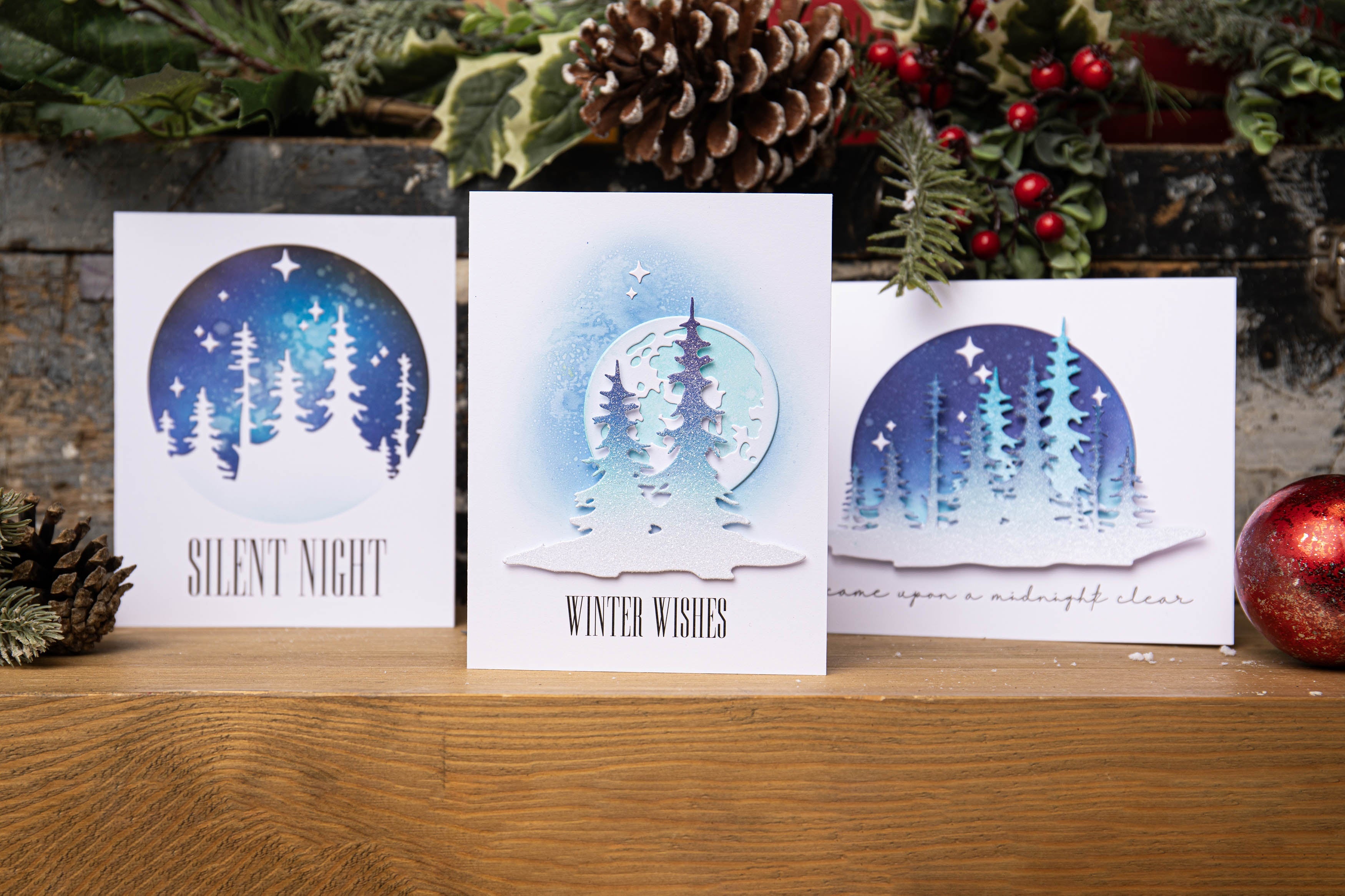 Sizzix Thinlits Dies By Tim Holtz 3/Pkg-Forest Shadows