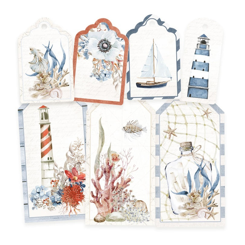 P13 Sea La Vie Double-Sided Cardstock Tags -#03