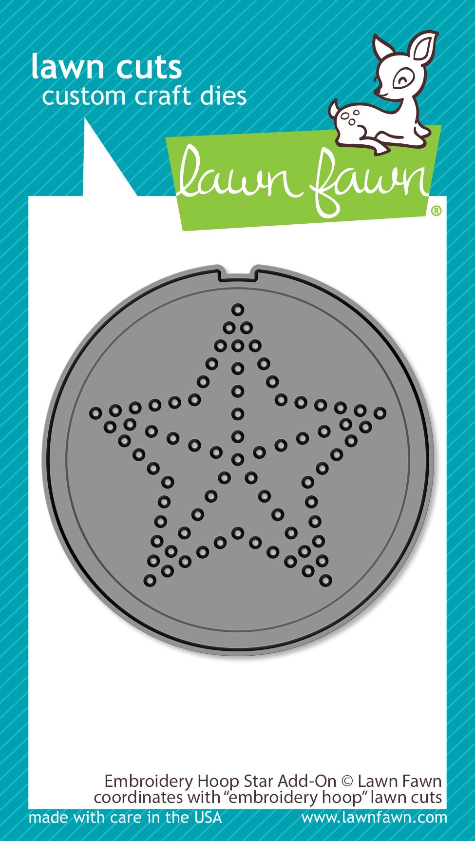 Lawn Cuts Custom Craft Die-Embroidery Hoop Star Add-On