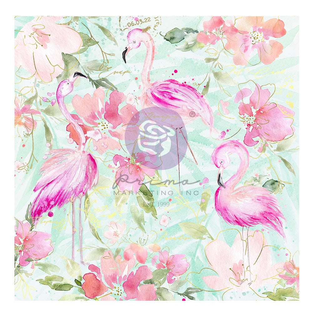 Prima Postcards From Paradise -Flamazing, W/Foil Details