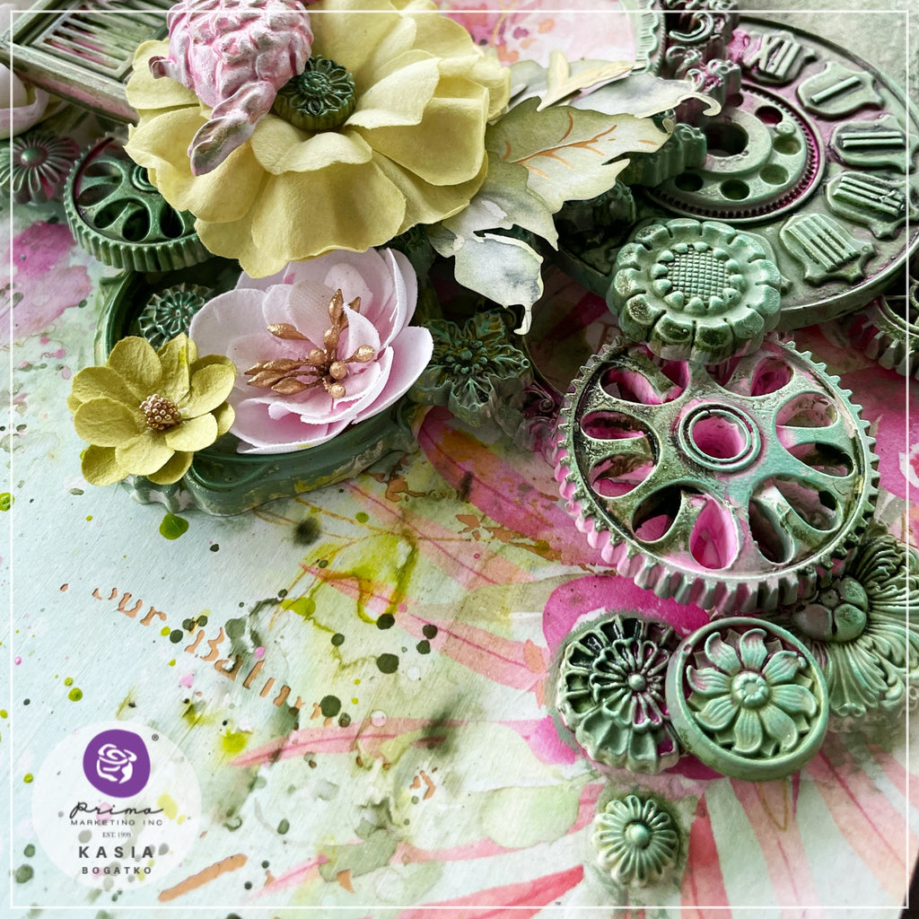 Prima Postcards From Paradise -Floral Paradise, W/Foil Details