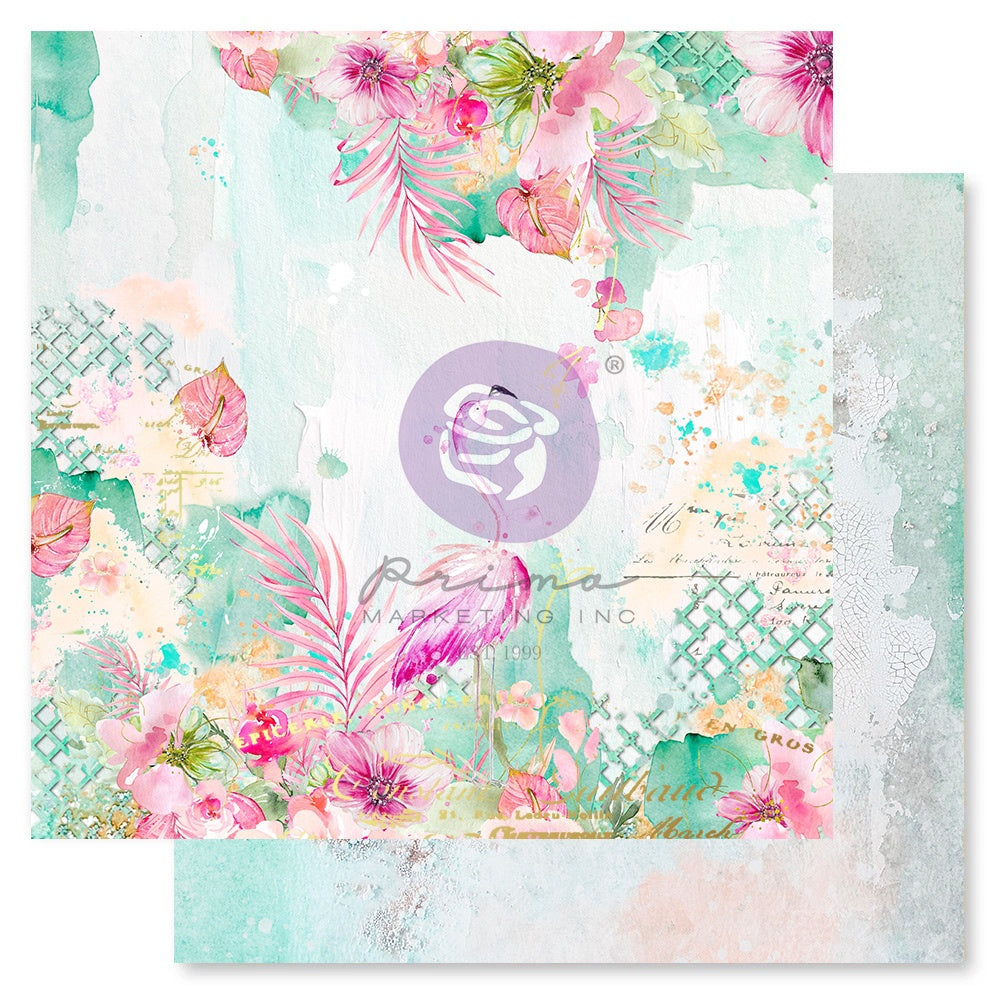 Prima Postcards From Paradise -Paradise, W/Foil Details