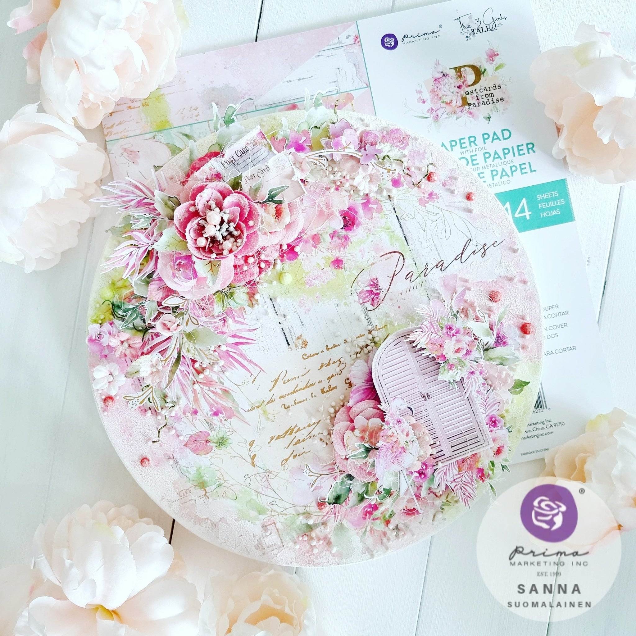 Prima Postcards From Paradise -Postcards, W/Foil Details