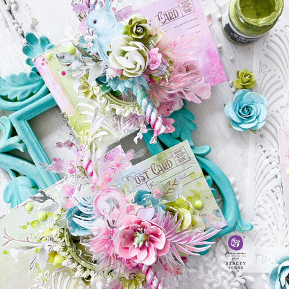 Prima Postcards From Paradise Paper Flowers - Harmony