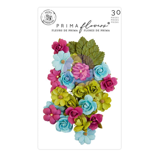 Prima Postcards From Paradise Paper Flowers - Aloha