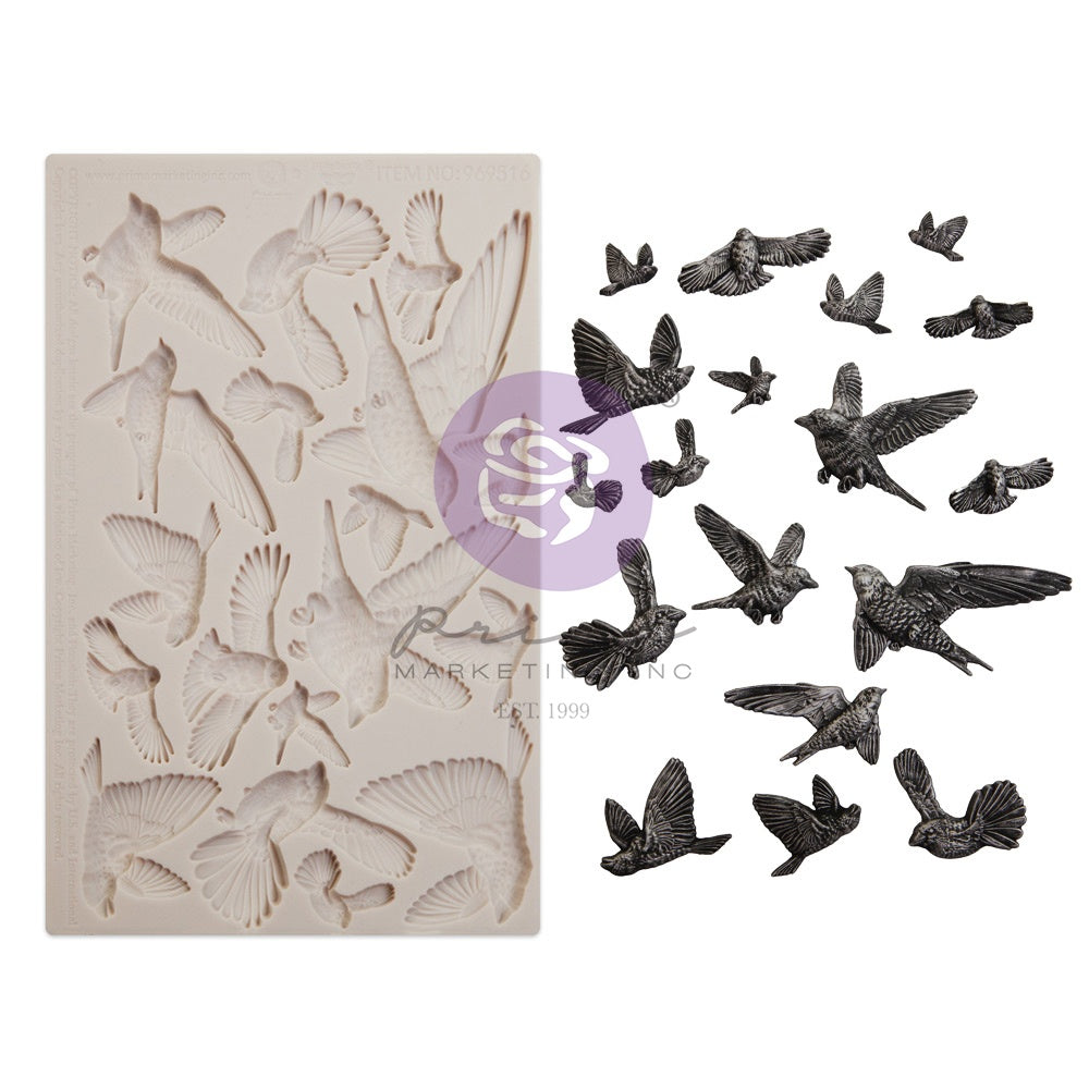 Finnabair Decor Moulds -Flocking Birds