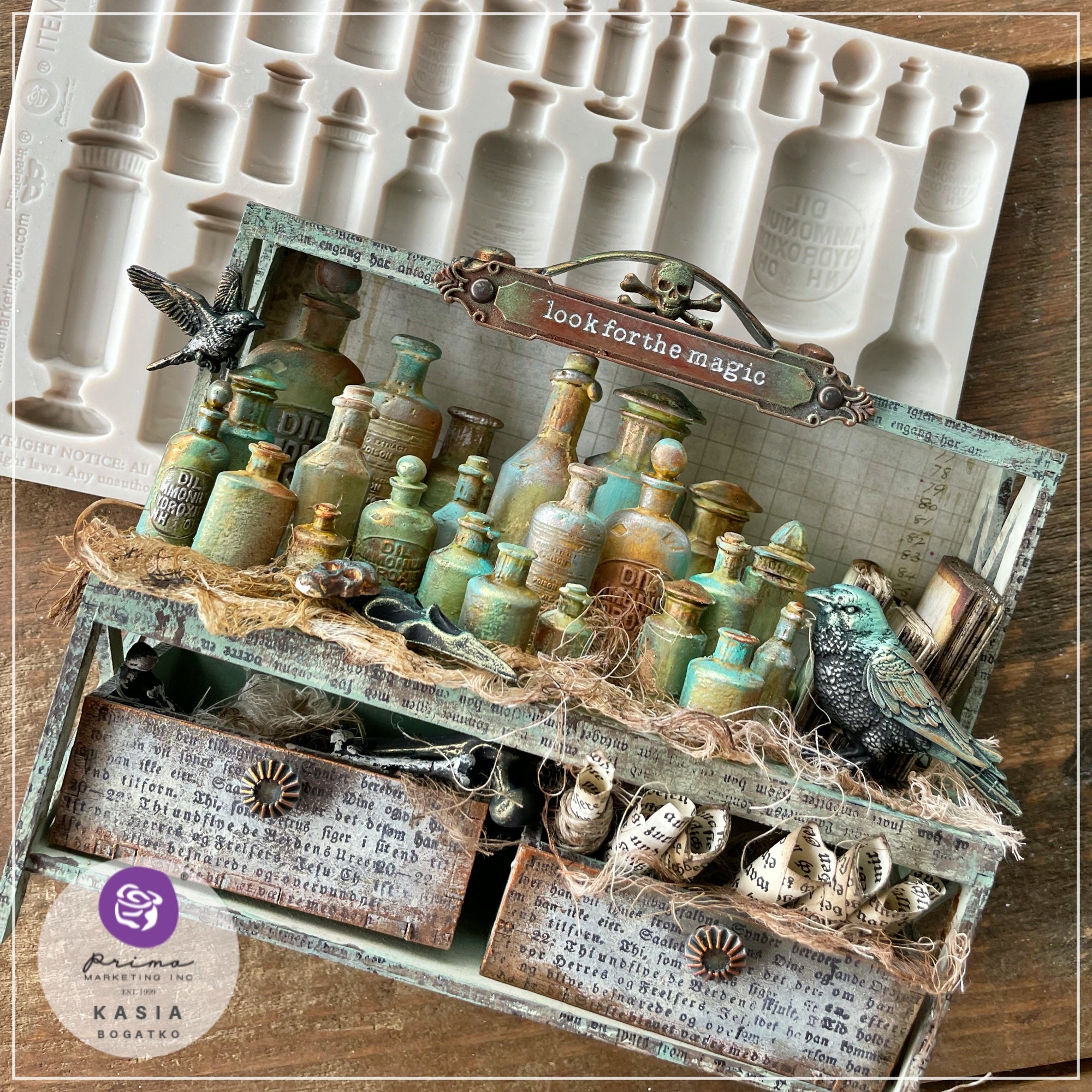 Finnabair Decor Moulds -Flocking Birds