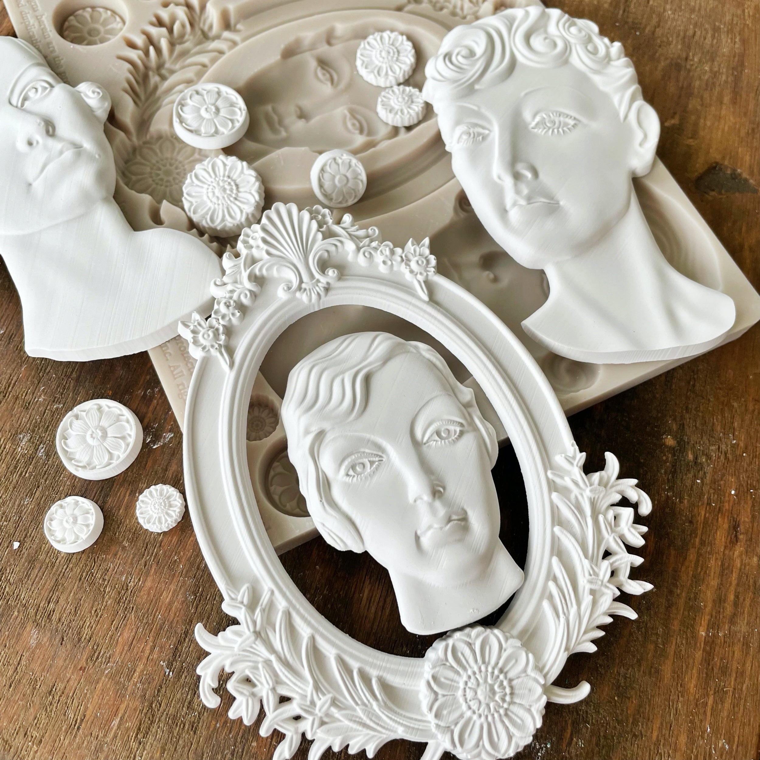 Finnabair Decor Moulds -Vintage Ladies