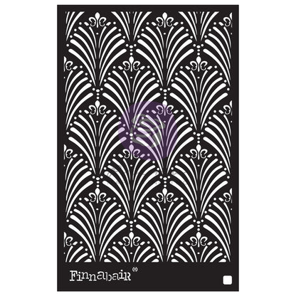 Finnabair Stencil 6"X9"-Art Deco Wall